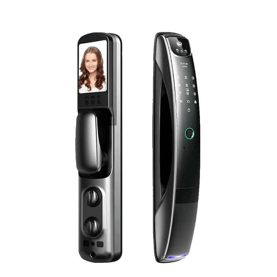 Elock ES266D – Biometric Smart Lock for Wooden Doors with 3D Face Recognition, Fingerprint, WiFi App & Camera