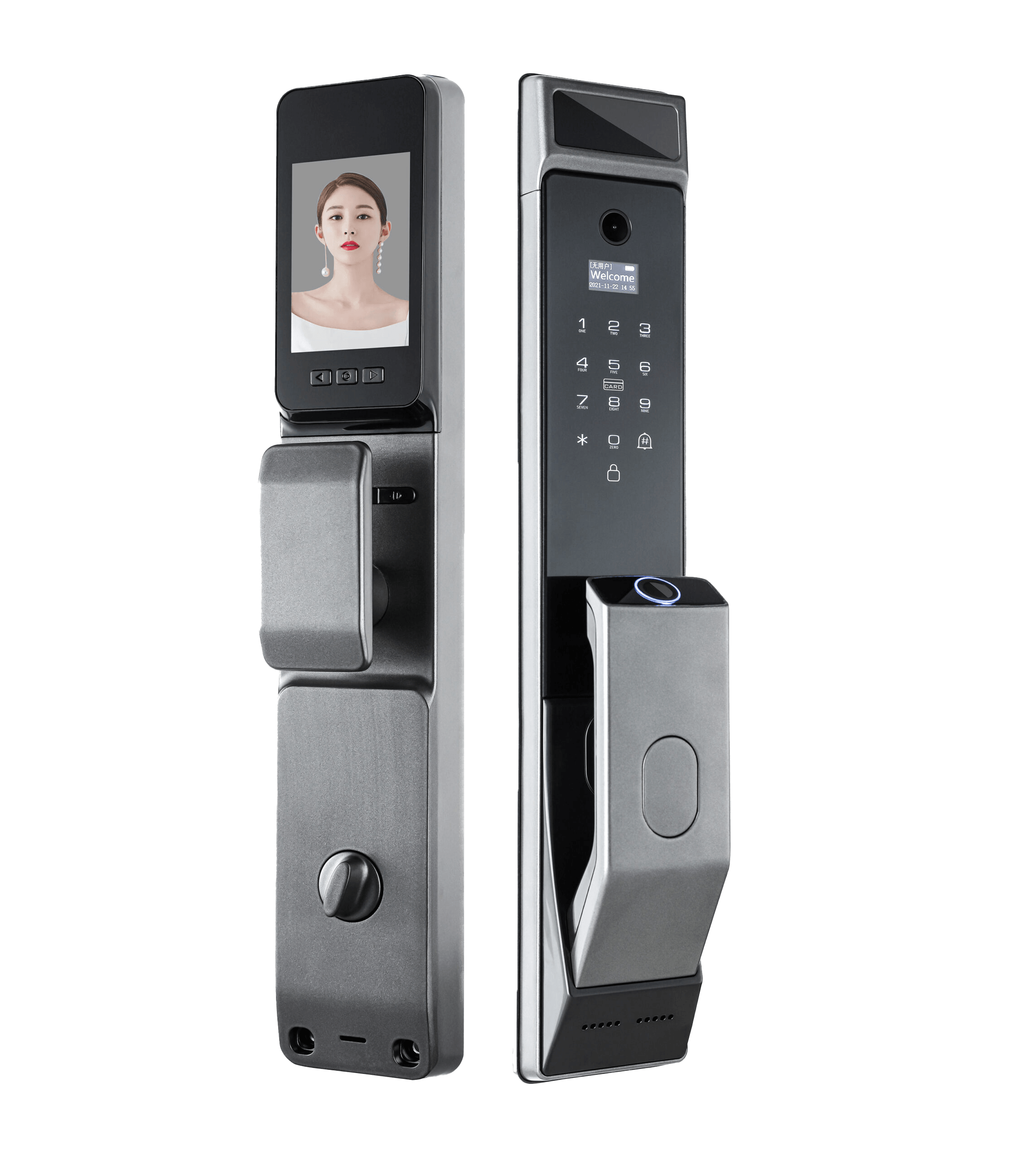 Elock ES275D – Intelligent Smart Door Lock with 3D Face Recognition, Tuya WiFi App, and Aluminum Design